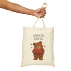 Sending You a Bear Hug Tote Bag| Cute Teddy Bear Reusable Shopping Bag | Bear Lover Gift |Reusable Shoulder Bag