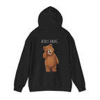 I Need A Nap Bearly Awake Bear Hoodie | Cute Bear Front Back Print Hoodie | Cozy Unisex Sweatshirt | Cute Bear Graphic Hoodie