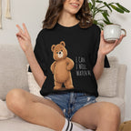 I Can I Will Watch Me Bear Shirt | Cute Motivational Teddy Bear T-Shirt | Positive Mindset Shirt | Unisex Bear Lover Gift
