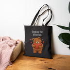 Sending You a Bear Hug Tote Bag| Cute Teddy Bear Reusable Shopping Bag | Bear Lover Gift |Reusable Shoulder Bag