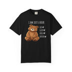 I Am Just a Bear T-Shirt – Eat Sleep Chill Repeat Cute Bear Graphic Tee I Funny Bear Graphic Tee I Bear Lover Gift I Cozy Animal Lover T Shirt