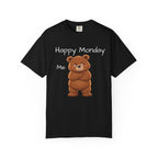 Grumpy Bear Happy Monday T-Shirt| Happy Monday Graphic T-Shirt | Cute Bear Graphic Tee | Unisex Bear Lover Gift