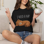 I Need a Nap Bear Shirt, Cute Sleeping Bear T-Shirt, Cozy Animal Graphic Tee, Funny Sleep Lover Gift, Unisex Comfort Colors Tee
