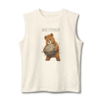 Bear Strength Muscle Tank Top | Cute Gym Bear Shirt | Cute Workout Tank | Unisex Sleeveless Fitness Top | Gift for Gym Lovers