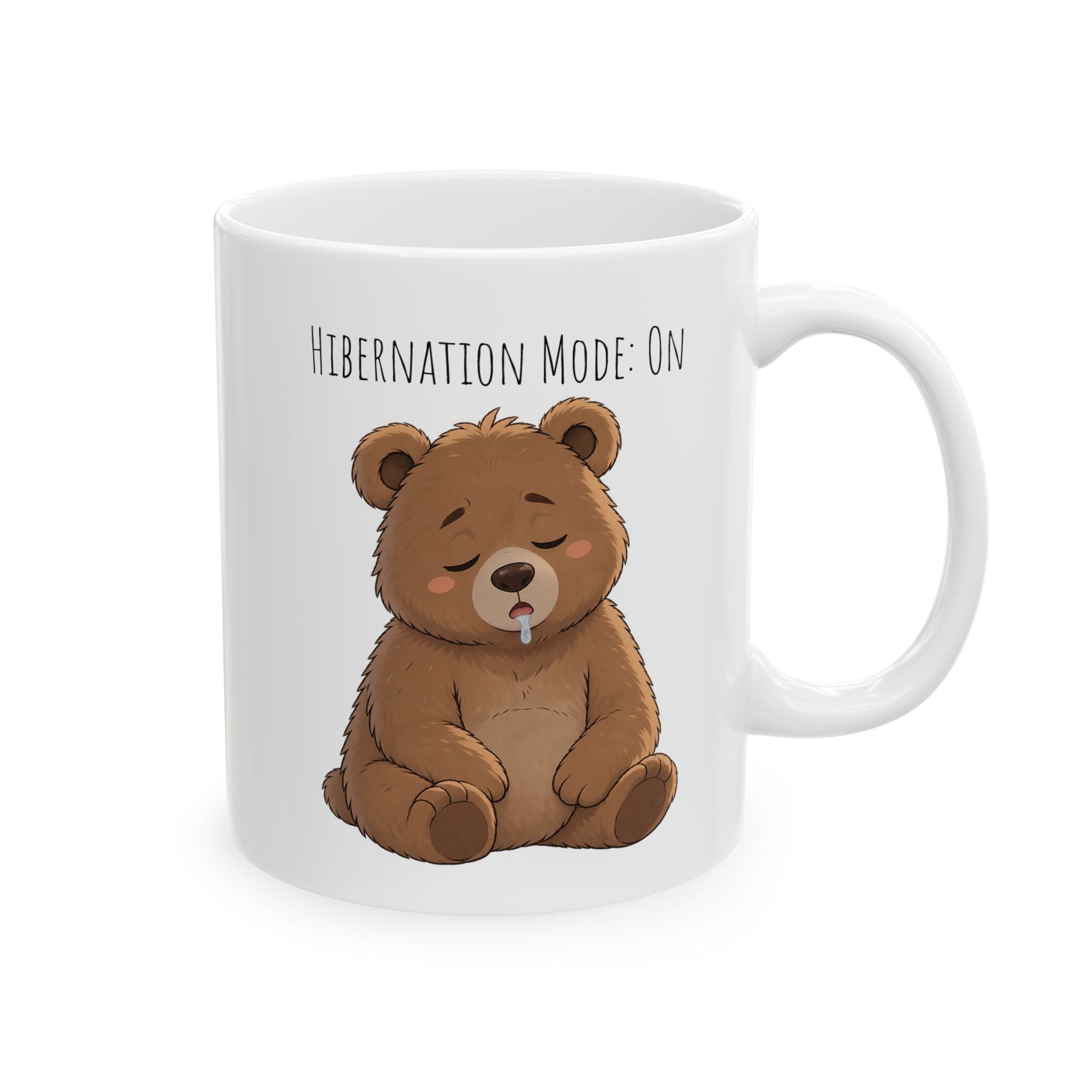 Hibernation Mode:On Cute Bear Mug | Cute Sleepy Bear Coffee Cup Coffee Mug 11oz, 15oz, I Bear Lover Gift, Cozy Tea Cup