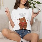 Sending You a Bear Hug T-Shirt Cute Bear Tee I Heart Warming Graphic Tee, Bear Lover Gift, Cozy Animal Lover T Shirt