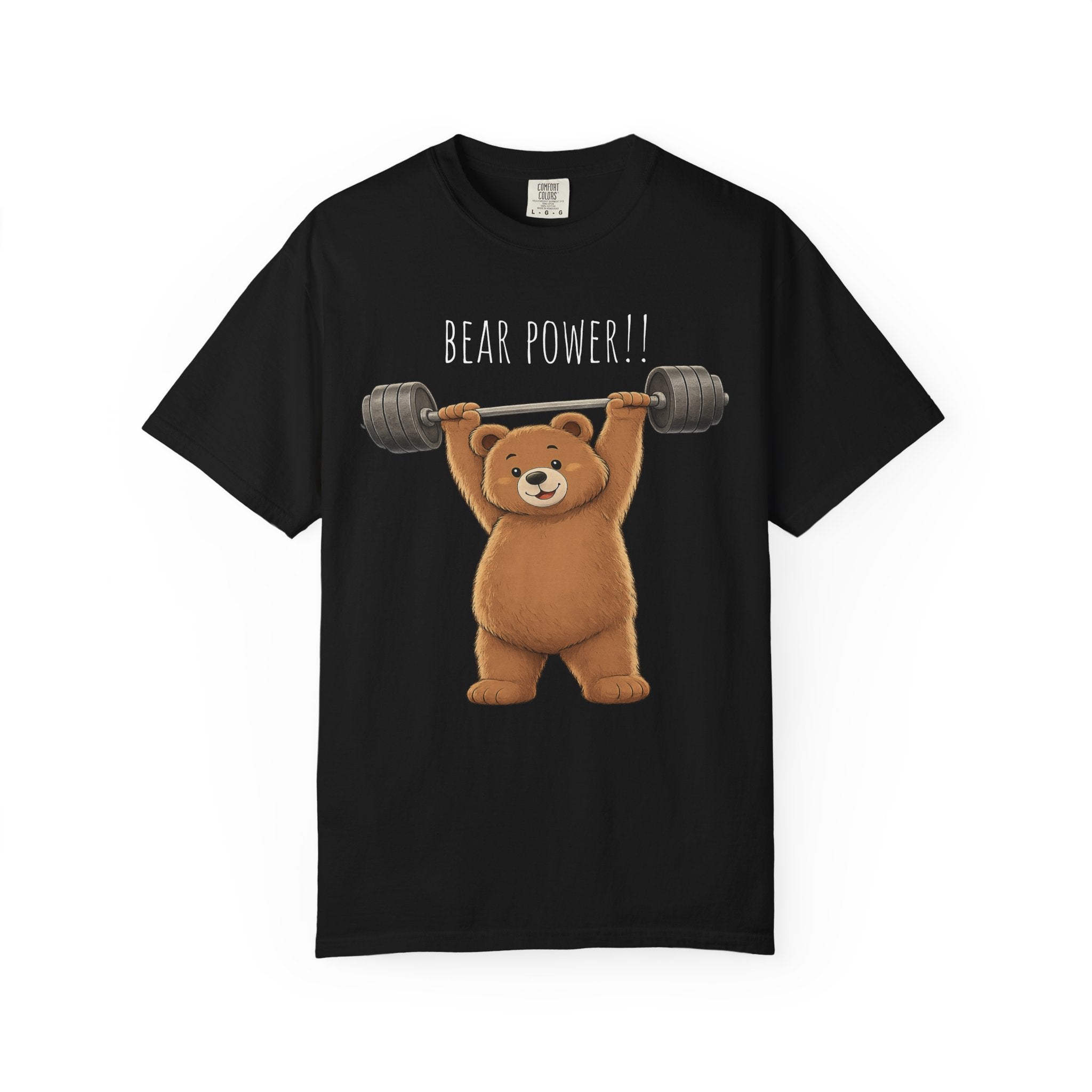 Bear Power Gym Shirt, Cute Weightlifting Bear T-Shirt, Funny Workout Tee, Fitness Lover Gift, Gym Bear Graphic Tee
