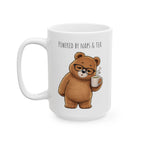 Powered by Naps & Tea Bear Coffee Mug 11oz,15oz | Cute Ceramic Mug