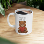 Sending You A Bear Hug Mug | Encouragement Gift | Bear Lover Gift | Positive Affirmation Ceramic Mug 11oz,15oz