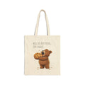 Will Do Anything for Snacks Bear Canvas Tote Bag| Funny Teddy Bear Reusable Shopping Bag | Bear Lover Gift |Reusable Shoulder Bag