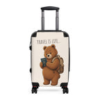 Cute Bear Travel Suitcase, Travel Is Life Luggage, Carry On Suitcase, Bear Lover Gift, Travel Lover Gift, Cute Animal Luggage