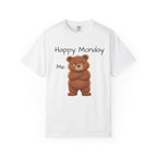 Grumpy Bear Happy Monday T-Shirt| Happy Monday Graphic T-Shirt | Cute Bear Graphic Tee | Unisex Bear Lover Gift