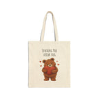 Sending You a Bear Hug Tote Bag| Cute Teddy Bear Reusable Shopping Bag | Bear Lover Gift |Reusable Shoulder Bag