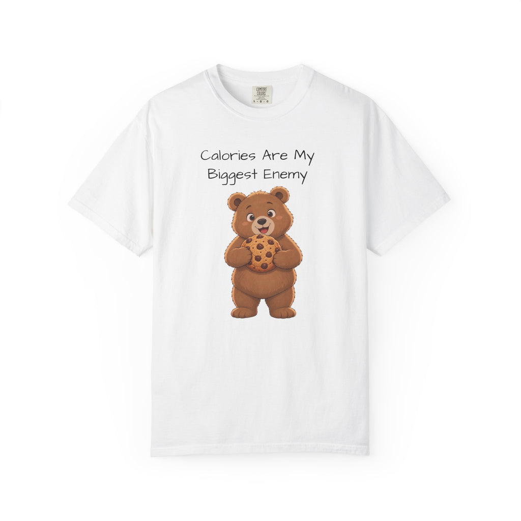 Calories Are My Biggest Enemy T-Shirt| Cute Bear Graphic Tee | Unisex Bear Lover Gift