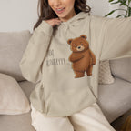 Where Is The Food? Bear Hoodie | Funny Hungry Bear Graphic Hoodie | Cute Foodie Gift | Unisex Cozy Sweatshirt | Front & Back Print