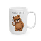 Powered by Naps & Tea Bear Coffee Mug 11oz,15oz | Cute Ceramic Mug