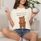 Calories Are My Biggest Enemy T-Shirt| Cute Bear Graphic Tee | Unisex Bear Lover Gift