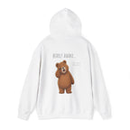 I Need A Nap Bearly Awake Bear Hoodie | Cute Bear Front Back Print Hoodie | Cozy Unisex Sweatshirt | Cute Bear Graphic Hoodie