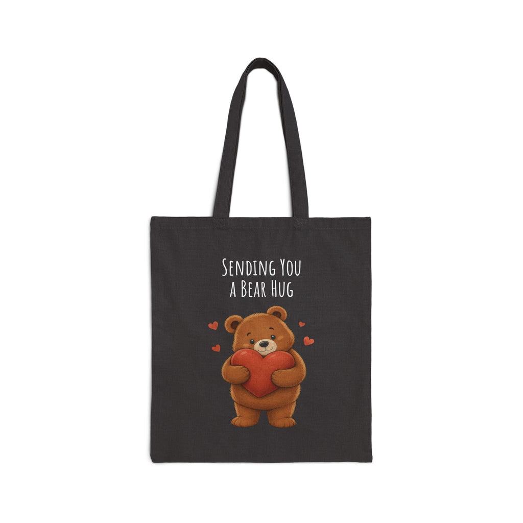 Sending You a Bear Hug Tote Bag| Cute Teddy Bear Reusable Shopping Bag | Bear Lover Gift |Reusable Shoulder Bag