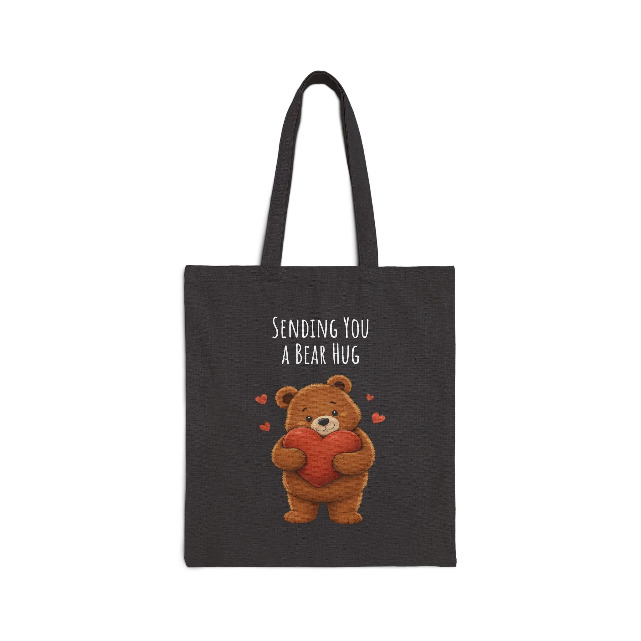 Sending You a Bear Hug Tote Bag| Cute Teddy Bear Reusable Shopping Bag | Bear Lover Gift |Reusable Shoulder Bag
