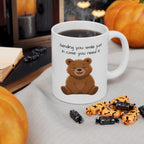 Cute Smiling Bear Mug | Cute Sleepy Bear Coffee Cup Coffee Mug 11oz, 15oz, I Bear Lover Gift, Cozy Tea Cup