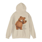 Hello Hooman Bear Hoodie | Cute Bear Graphic Unisex Hoodie | Cozy Animal Lover Gift