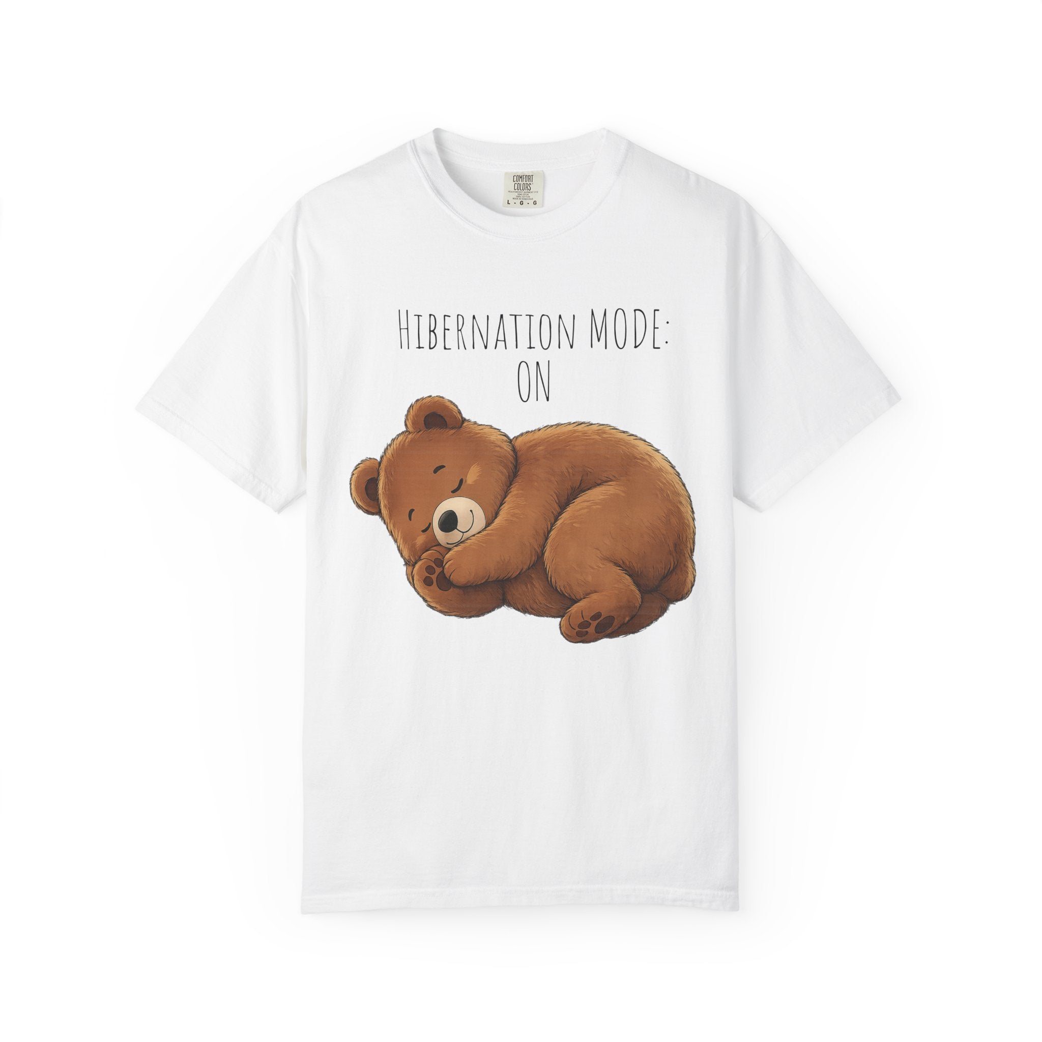 Hibernation Mode Shirt, Cute Sleeping Bear Shirt, Funny Bear Graphic Tee, Bear Lover Gift, Cozy Animal Lover T Shirt