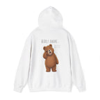 I Need A Nap Bearly Awake Bear Hoodie | Cute Bear Front Back Print Hoodie | Cozy Unisex Sweatshirt | Cute Bear Graphic Hoodie