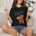 Will Do Anything for Snacks Bear Shirt | Funny Foodie T-Shirt | Cute Bear Graphic Tee | Gift for Snack Lovers