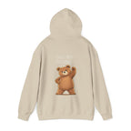 Cute Bear Motivational Hoodie | I Can. I Will. Watch Me. | Front & Back Graphic Unisex Pullover Sweatshirt