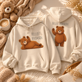 Hello Hooman Bear Hoodie | Cute Bear Graphic Unisex Hoodie | Cozy Animal Lover Gift