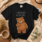 I Am Hungry All the Time Bear Shirt, Cute Hungry Bear T-Shirt, Funny Food Lover Graphic Tee, Cozy Animal Shirt, Unisex Comfort Colors Tee