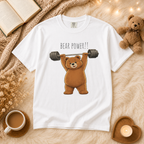 Bear Power Gym Shirt, Cute Weightlifting Bear T-Shirt, Funny Workout Tee, Fitness Lover Gift, Gym Bear Graphic Tee