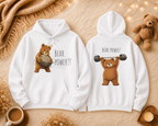 Bear Power Hoodie | Cute Bear Gym Hoodie | Funny Weightlifting Bear Sweatshirt | Unisex Cute Hoodie | Fitness Gift for Men & Women