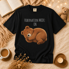 Hibernation Mode Shirt, Cute Sleeping Bear Shirt, Funny Bear Graphic Tee, Bear Lover Gift, Cozy Animal Lover T Shirt