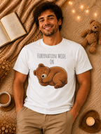 Hibernation Mode Shirt, Cute Sleeping Bear Shirt, Funny Bear Graphic Tee, Bear Lover Gift, Cozy Animal Lover T Shirt