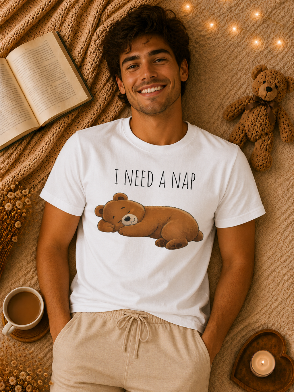 I Need a Nap Bear Shirt, Cute Sleeping Bear T-Shirt, Cozy Animal Graphic Tee, Funny Sleep Lover Gift, Unisex Comfort Colors Tee