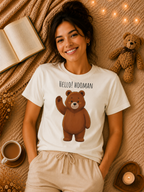 Hello Hooman Bear Shirt | Cute Bear T-Shirt | Funny Animal Graphic Tee | Cozy Unisex Gift for Bear Lovers