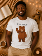 Hello Hooman Bear Shirt | Cute Bear T-Shirt | Funny Animal Graphic Tee | Cozy Unisex Gift for Bear Lovers