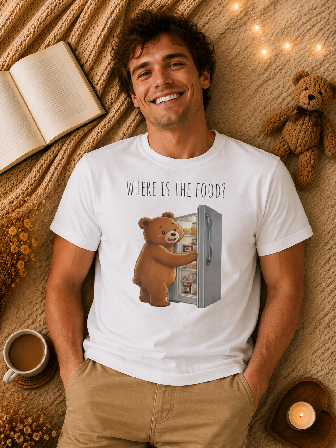 Where Is the Food? Bear Shirt | Cute Hungry Bear T-shirt, Food Lover Graphic Tee