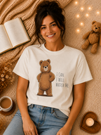 I Can I Will Watch Me Bear Shirt | Cute Motivational Teddy Bear T-Shirt | Positive Mindset Shirt | Unisex Bear Lover Gift