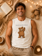 Unleash Your Bear Strength Muscle Tank Top | Cute Gym Bear Shirt | Cute Workout Tank | Unisex Sleeveless Fitness Top | Gift for Gym Lovers