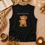 Unleash Your Bear Strength Muscle Tank Top | Cute Gym Bear Shirt | Cute Workout Tank | Unisex Sleeveless Fitness Top | Gift for Gym Lovers