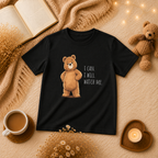 I Can. I Will. Watch Me. Cute Bear Kids T-Shirt | Motivational Bear Graphic Tee | Youth XS-XL | Ages 4-14
