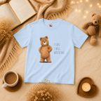 I Can. I Will. Watch Me. Cute Bear Kids T-Shirt | Motivational Bear Graphic Tee | Youth XS-XL | Ages 4-14