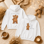 I Can. I Will. Watch Me. Kids Hoodie | Motivational Bear Hoodie | Cute Bear Graphic Hoodie | Cute Bear Hoodie for Kids | Ages 4-14
