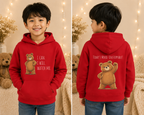 I Can. I Will. Watch Me. Kids Hoodie | Motivational Bear Hoodie | Cute Bear Graphic Hoodie | Cute Bear Hoodie for Kids | Ages 4-14