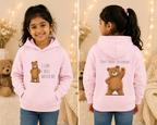 I Can. I Will. Watch Me. Kids Hoodie | Motivational Bear Hoodie | Cute Bear Graphic Hoodie | Cute Bear Hoodie for Kids | Ages 4-14
