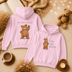 I Can. I Will. Watch Me. Kids Hoodie | Motivational Bear Hoodie | Cute Bear Graphic Hoodie | Cute Bear Hoodie for Kids | Ages 4-14