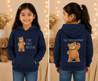 I Can. I Will. Watch Me. Kids Hoodie | Motivational Bear Hoodie | Cute Bear Graphic Hoodie | Cute Bear Hoodie for Kids | Ages 4-14